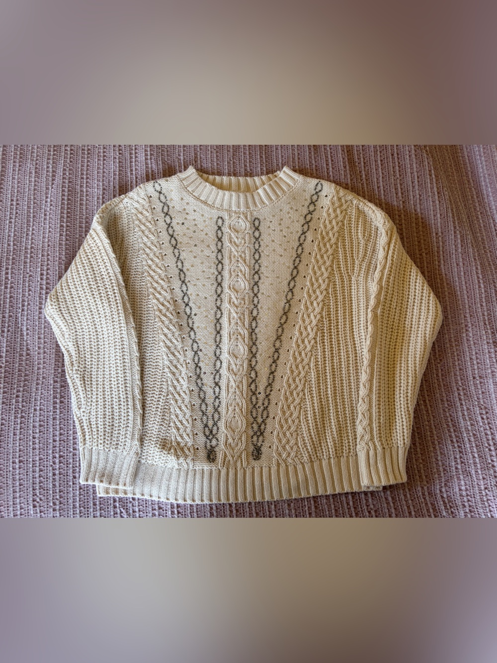 Sparkly Knit Sweater!